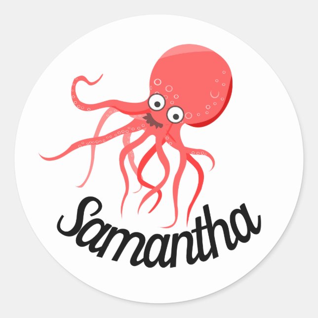 Personalized cute sticker/seal classic round  sticker (Front)