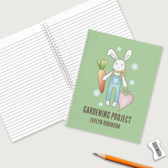 Personalized Cute Stuffed Animal Bunny Children's Notebook (Creator Uploaded)