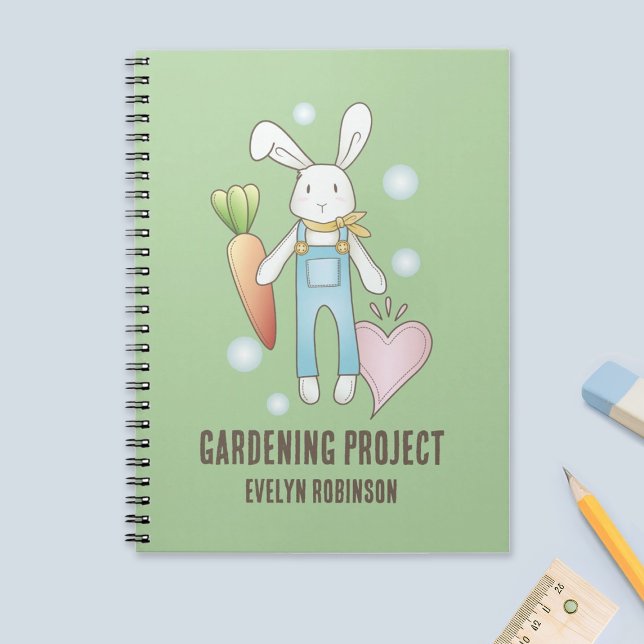 Personalized Cute Stuffed Animal Bunny Children's Notebook (Creator Uploaded)