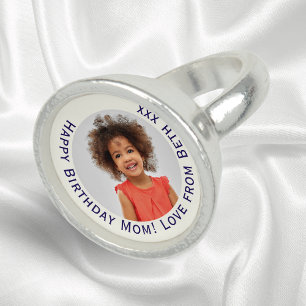 Personalized Cute Stylish Keepsake Photo Ring
