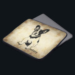 Personalized Cute Sweet French Bulldog Puppy Laptop Sleeve<br><div class="desc">Cute graphic of a French Bulldog Puppy with customizable text/name/initial/monogram for HER/HIM. Personalize it with recipient's name or customize it further if you like to change the font,  size,  & color of the text as well as move the text. Or delete the text if you'd rather have it without.</div>