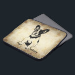 Personalized Cute Sweet French Bulldog Puppy Laptop Sleeve<br><div class="desc">Cute graphic of a French Bulldog Puppy with customizable text/name/initial/monogram for HER/HIM. Personalize it with recipient's name or customize it further if you like to change the font,  size,  & color of the text as well as move the text. Or delete the text if you'd rather have it without.</div>