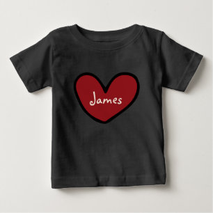 Personalized Cute Sweet Heart Pattern Baby Gifts  T-Shirt
