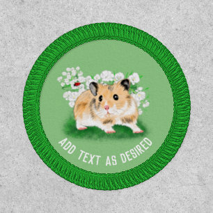 Personalized Cute SYRIAN HAMSTER Honey Patch