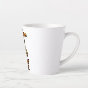 Personalized Cute Tabby Cat Mechanic Latte Mug