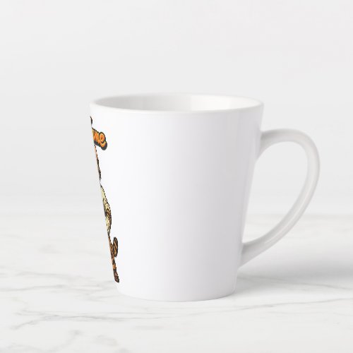 Personalized Cute Tabby Cat Mechanic Latte Mug