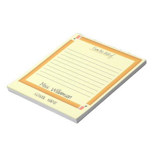 Personalized Cute Teacher Appreciation Gifts Notepad