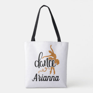 Personalized cute tote dance bag
