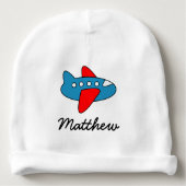 Personalized cute toy airplane baby hat for boy (Front)