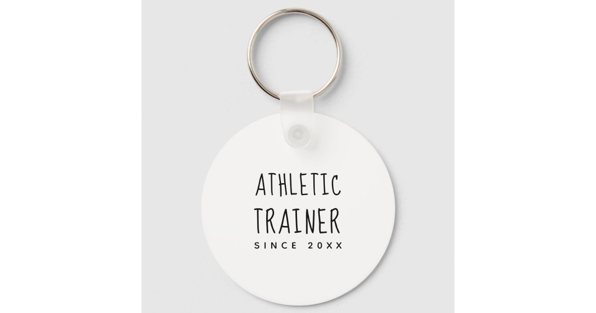 Personalized Cute & Trendy Athletic Trainer Keychain Zazzle