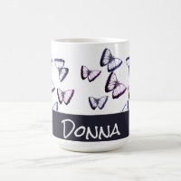 Personalized Cute Trendy Beautiful Butterfly Coffe