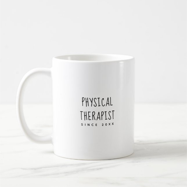Personalized Cute & Trendy Physical Therapist Mug (Left)