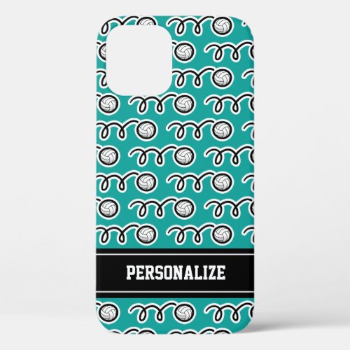 Personalized cute volleyball sports pattern girls iPhone 12 case