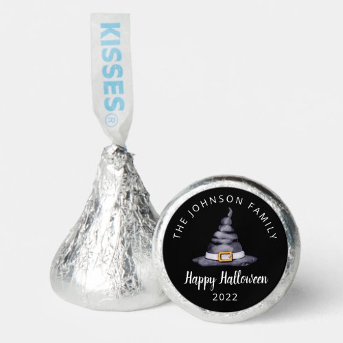 Personalized Cute Witch Hat Happy Halloween  Hersheys Kisses