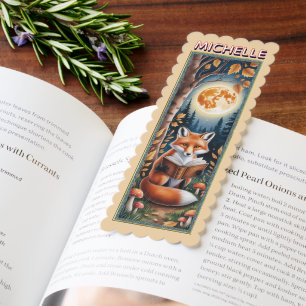 Personalized Cute Woodland Animals Bookmarks