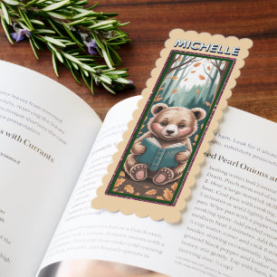Personalized Cute Woodland Animals Bookmarks