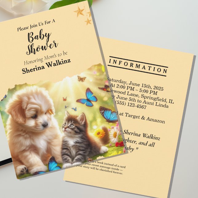 Personalized Cute Yellow Baby Shower Invitation (Creator Uploaded)