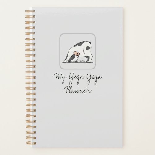 Personalized Cute Yoga Dog For Dog  Yoga Lover Planner