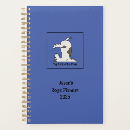Personalized Cute Yoga Dog Planner