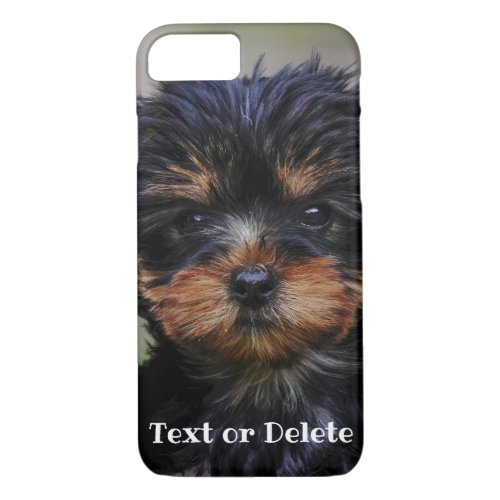 Personalized Cute Yorkie Puppy iPhone 87 Case
