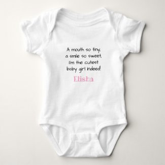 Personalized Cutest Baby Girl Outfit, 