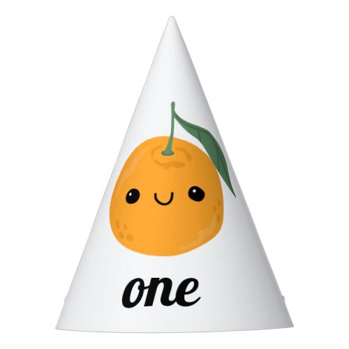 Personalized Cutie Orange Clementine Tangerine Party Hat