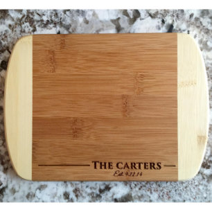 Personalized Cutting Bar Board - 6x8 Rounded Edge