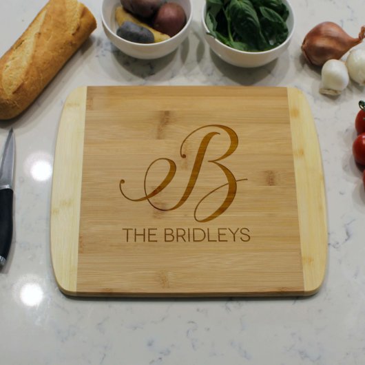 Personalized Cutting Board, Bamboo | Bridleys (Front)