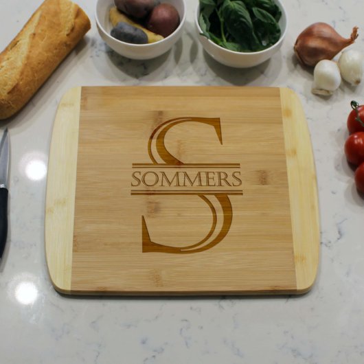Personalized Cutting Board, Bamboo | Sommers (Front)