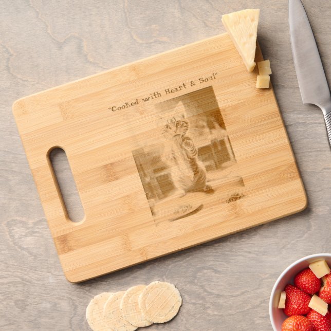 "Personalized Cutting Board: Slice & Dice in Style Engraved Cutting Board (Cheese)