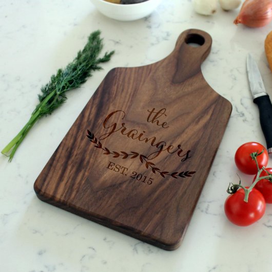 Personalized Cutting Board, Walnut | Graingers (Front)