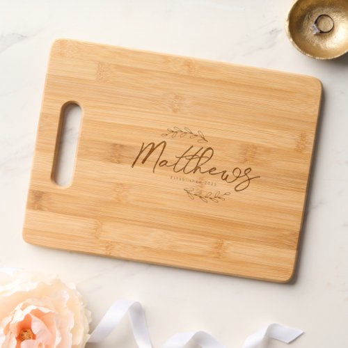 Personalized Cutting Board Wedding Gift