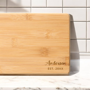 Personalized Cutting Board with Family Name
