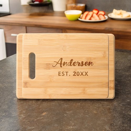 Personalized Cutting Board with Family Name