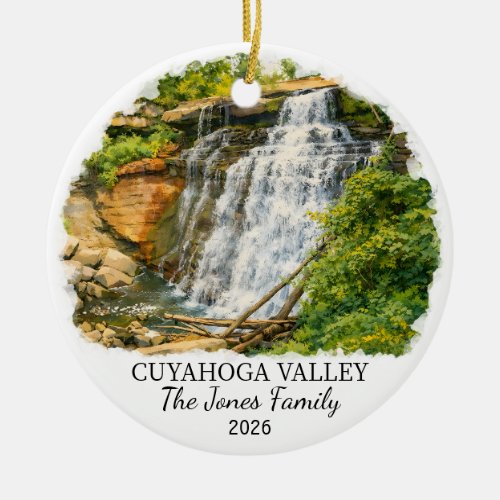 Personalized Cuyahoga Valley National Park, Ohio Ceramic Ornament