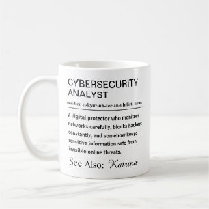Personalized Cybersecurity Analyst Definition Coffee Mug