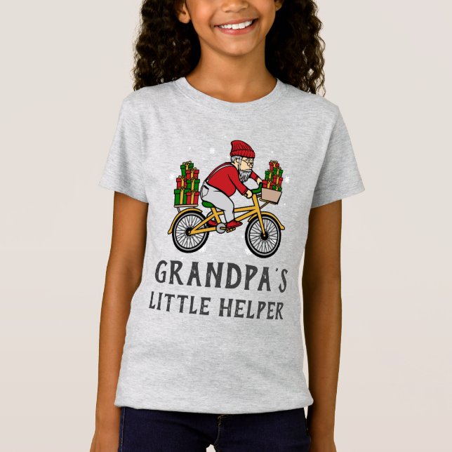 Personalized Cyclist Christmas Matching Family T-Shirt (Front)