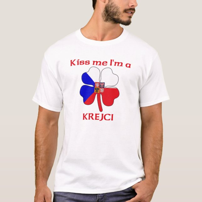 Personalized Czech Kiss Me I'm Krejci T-Shirt (Front)