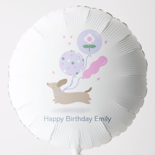 Personalized Dachshund Birthday Party Dog Lover  Balloon