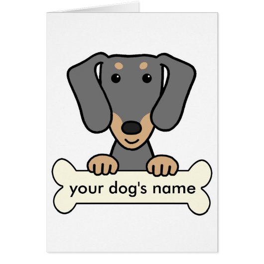 Personalized Dachshund Cards (Front)