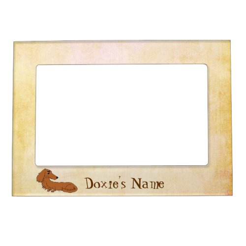 Personalized Dachshund Cartoon Magnetic Picture Frame