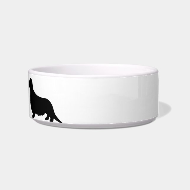 Personalized Dachshund Dog food Bowl (Right)