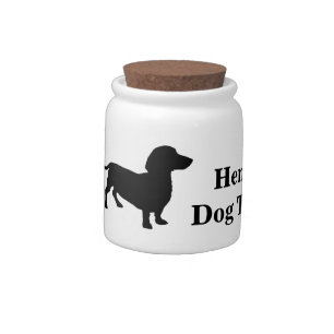 Personalized Dachshund Dog Treat Jar