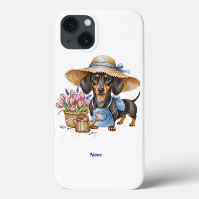 Personalized Dachshund Garden Phone &amp; Tablet Case 