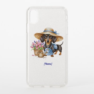 Personalized Dachshund Garden Speck Phone &amp; Tablet Speck iPhone XS Max Case