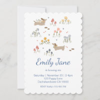 Personalized Dachshund Lover Birthday Party Pink