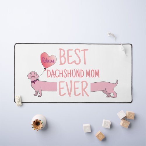 Personalized Dachshund Mom  Desk Mat