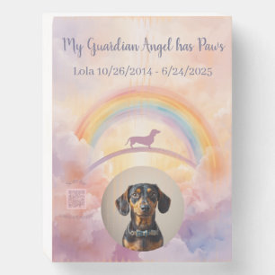 Personalized Dachshund Pet Loss Wood Sign – Custom
