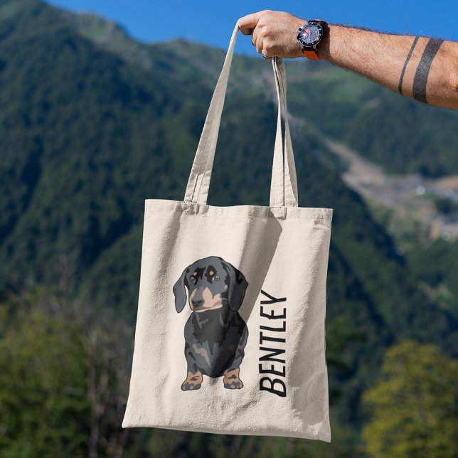 Personalized Dachshund Pet Name | Cute Doggy Goody Tote Bag (Creator Uploaded)
