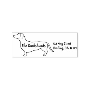 Dachshund Dog Rubber Stamp  E15412 wiener doxie dachsie 